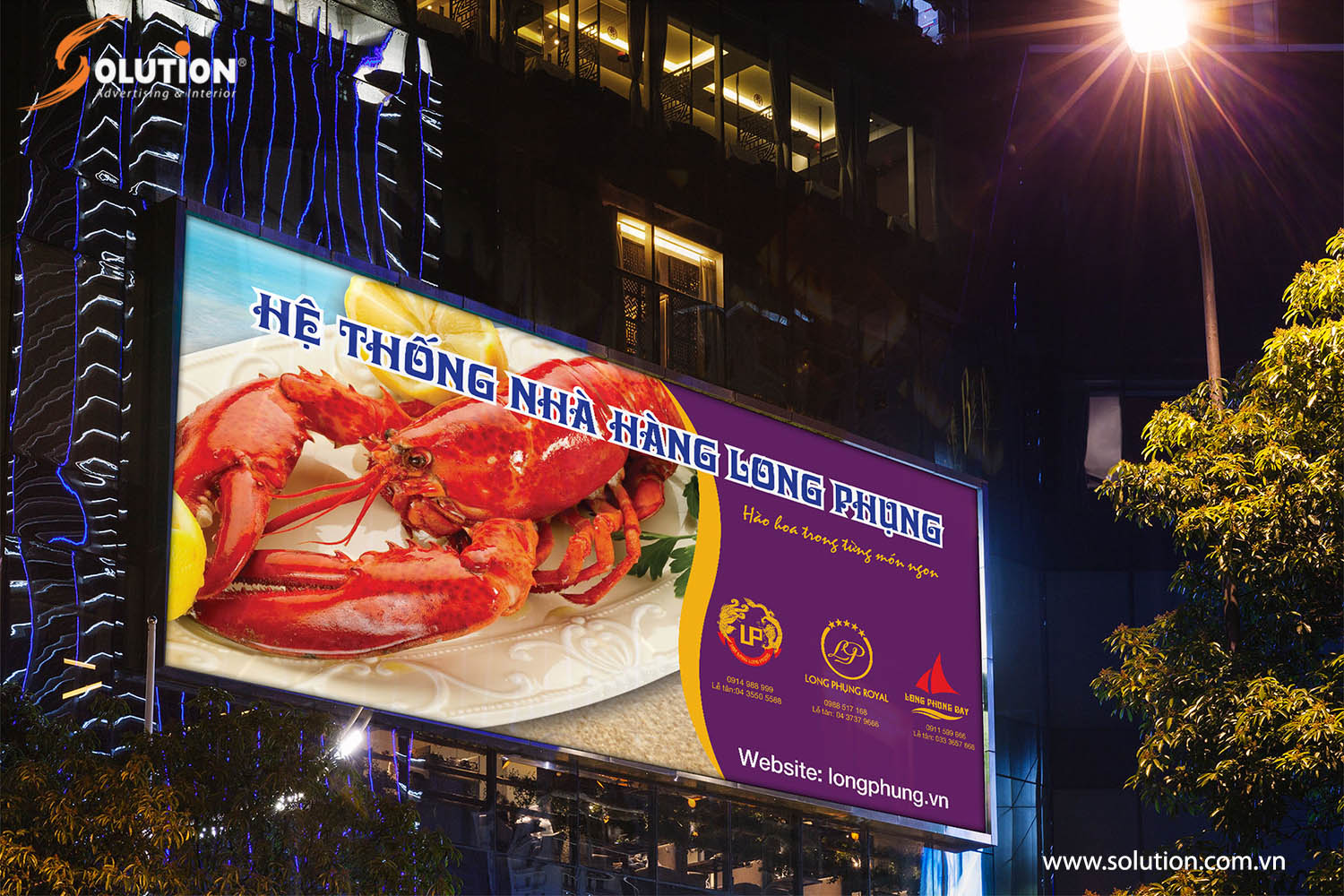 Hình ảnh biển quảng cáo Nhà hàng Long Phụng 