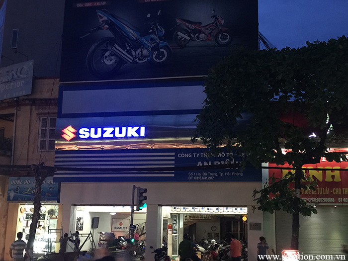 Biển quảng cáo SUZUKI sau khi thi công