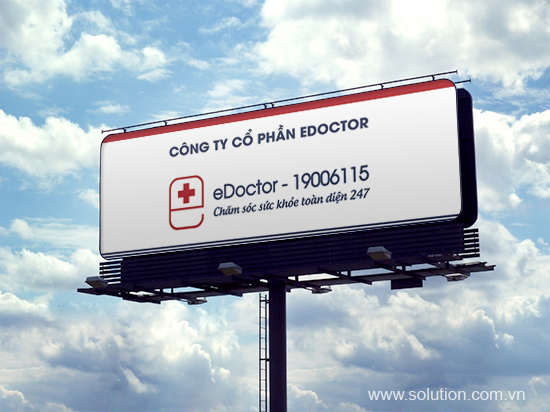 Thiết kế bảng hiệu - Bộ nhận diện thương hiệu eDoctor