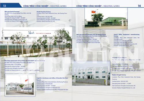 Mẫu thiết kế catalogue công ty cổ phần đầu tư xây dựng phát triển Đông Đô