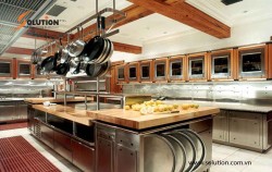 Thiết kế nội thất bếp nhà hàng tiện nghi và thông thoáng