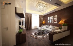 Thiết kế nội thất chung cư cao cấp phong cách tân cổ điển