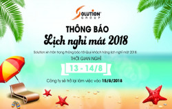 THÔNG BÁO LỊCH NGHỈ MÁT NĂM 2018