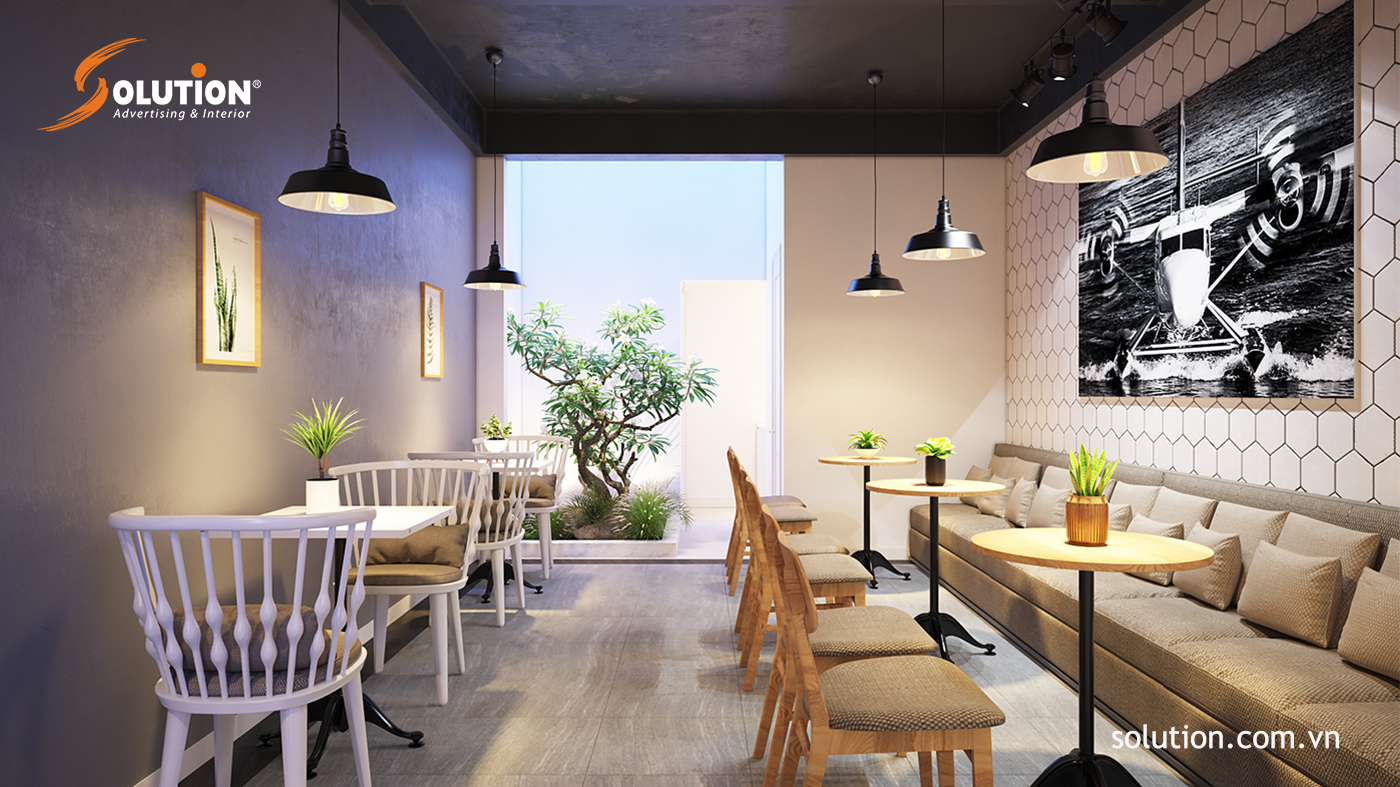 Thiết kế nội thất quán Cafe Take away EFFOC Bạch Mai Hà Nội