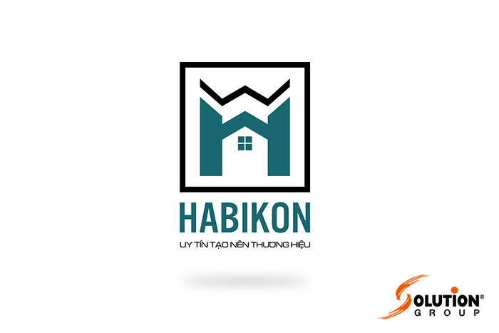 Thiết kế logo công ty bất động sản Habikon