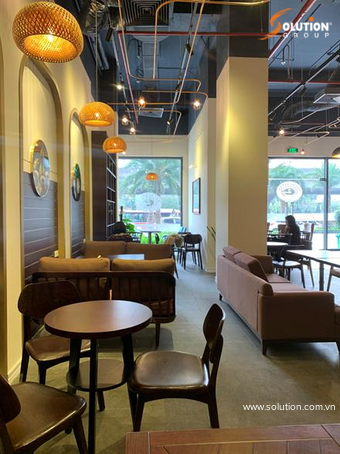 Thiết kế thi công quán cafe phong cách tân hoàng gia cổ điển Hà Nội