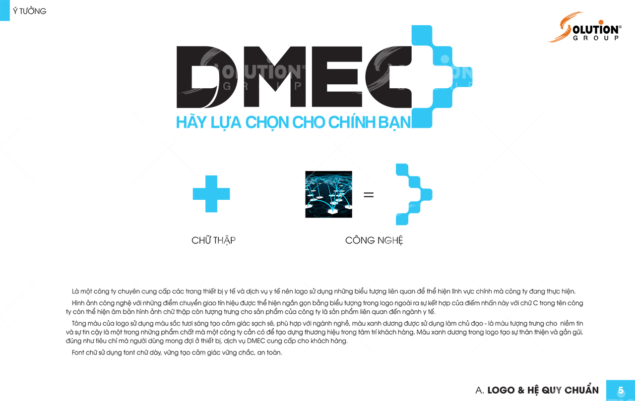 thiết kế logo đơn giản DMEC