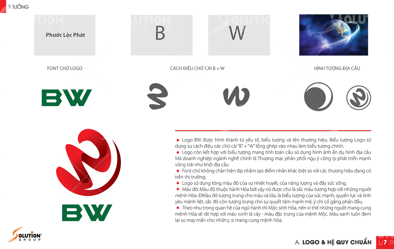 ý tưởng thiết kế logo đơn giản công ty BW