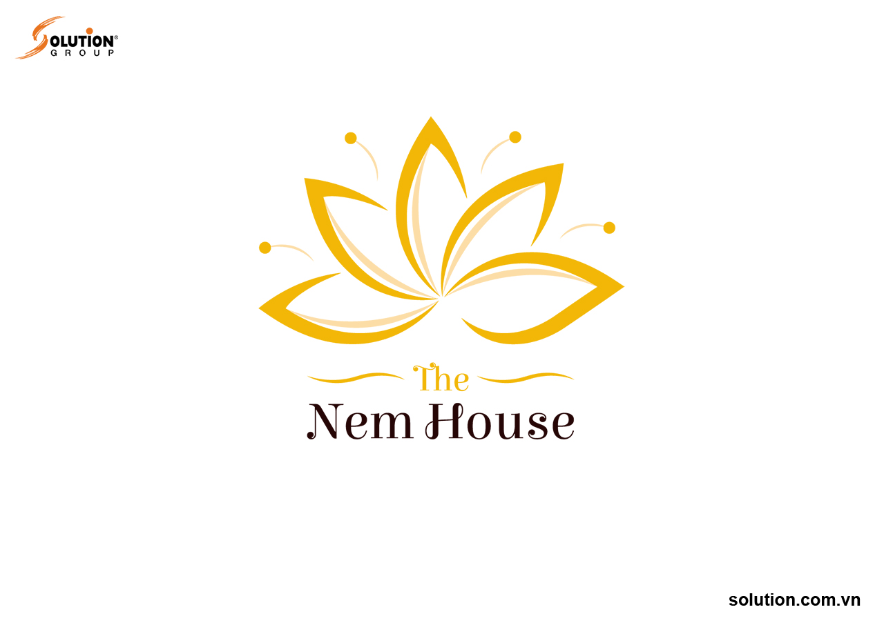 Thiết kế logo nhà hàng The Nem House - Ẩm thực và sự quyến rũ