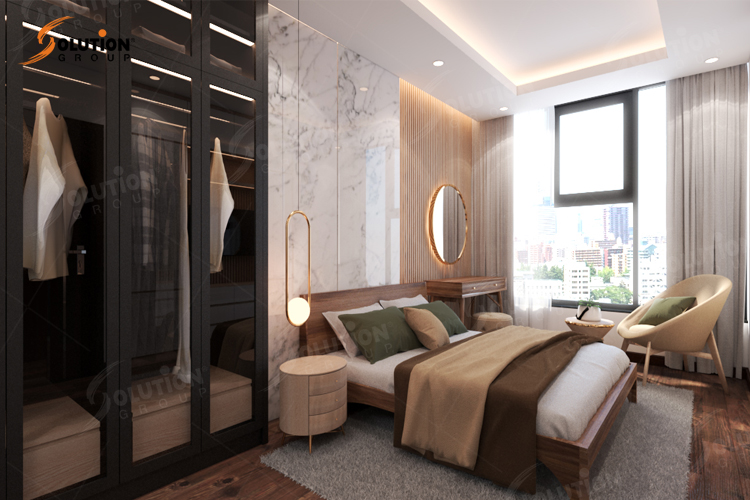 Thiết kế nội thất chung cư 3 phòng ngủ hiện đại