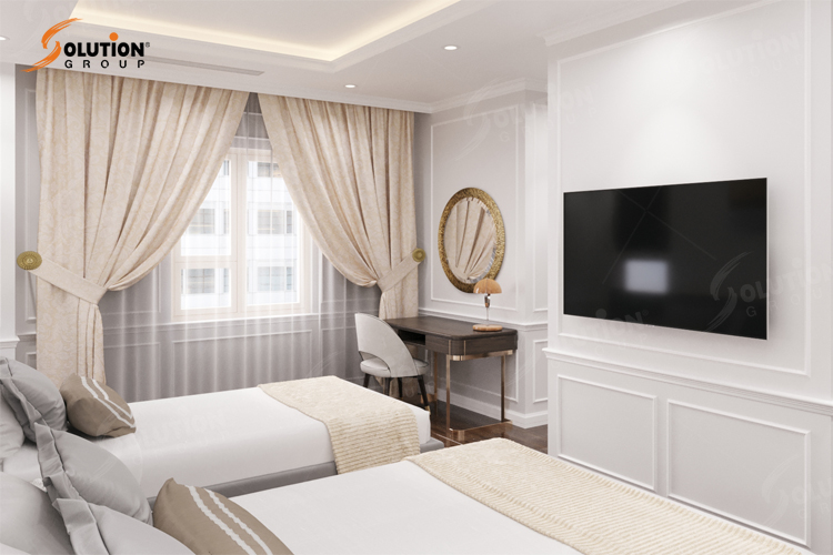 Thiết kế nội thất phòng đôi vip khách sạn Hanoi By Night