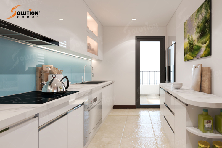 Hãy tưởng tượng với thiết kế nhà bếp chung cư mới, không gian sạch sẽ và tiện nghi đầy đủ. Chỉ cần một lần nhìn, bạn sẽ bị cuốn hút bởi vẻ đẹp của không gian nấu nướng.
