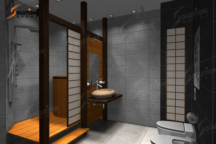 Thiết kế nhà vệ sinh kiểu Nhật hiện đại