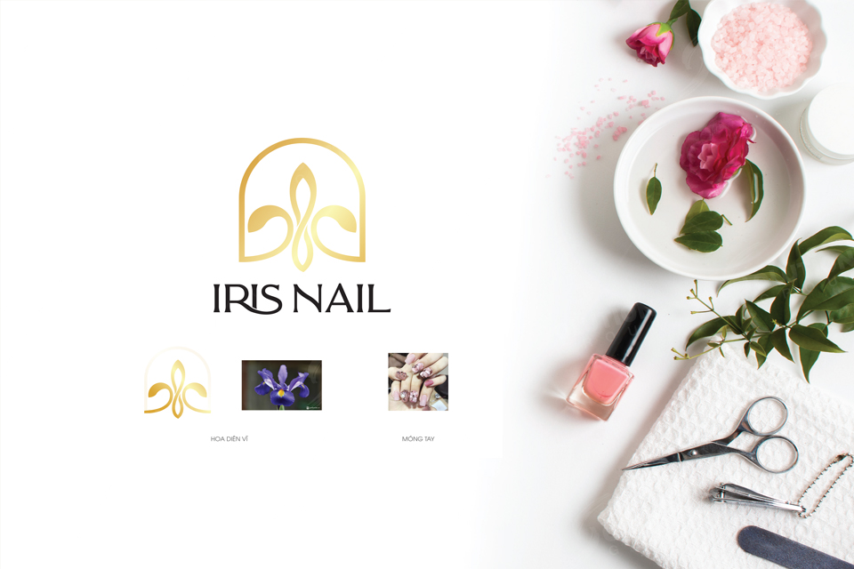 Logo iris nail