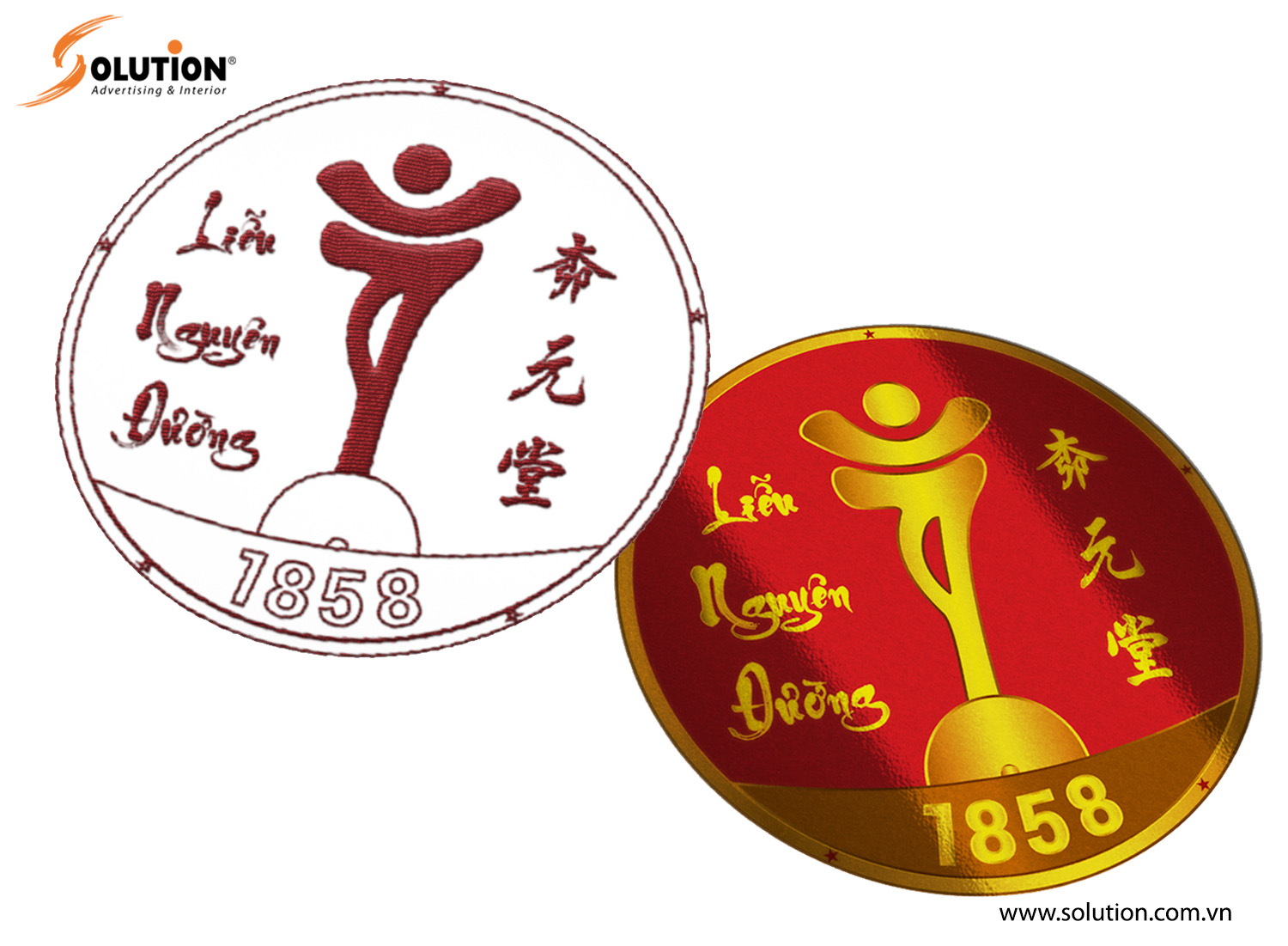 Mẫu logo trong thiết kế bộ nhận diện thương hiệu Công ty Liễu Nguyên Đường