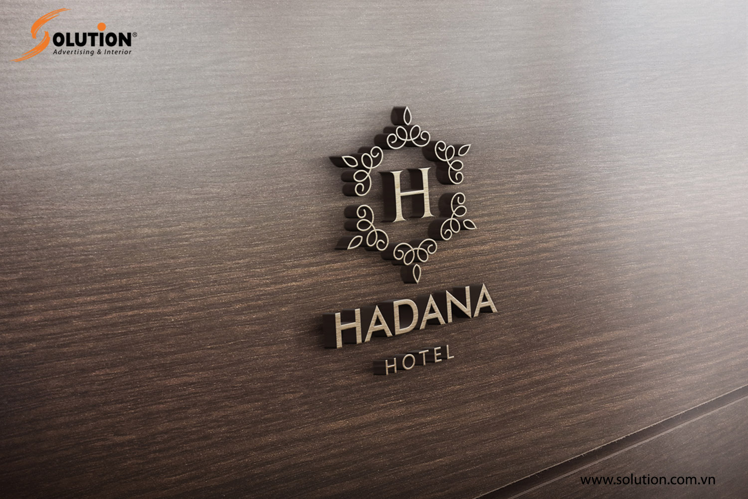 Mẫu thiết kế logo trong bộ nhận diện thương hiệu Khách sạn Hadana