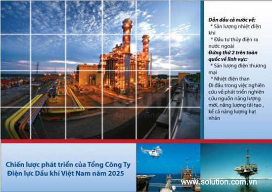 Tờ 3 trong thiết kế brochure Công ty Dầu khí Việt Nam