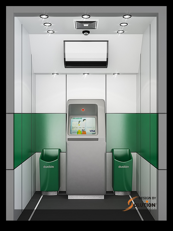 Mẫu thiết kế cây ATM của ngân hàng VCB