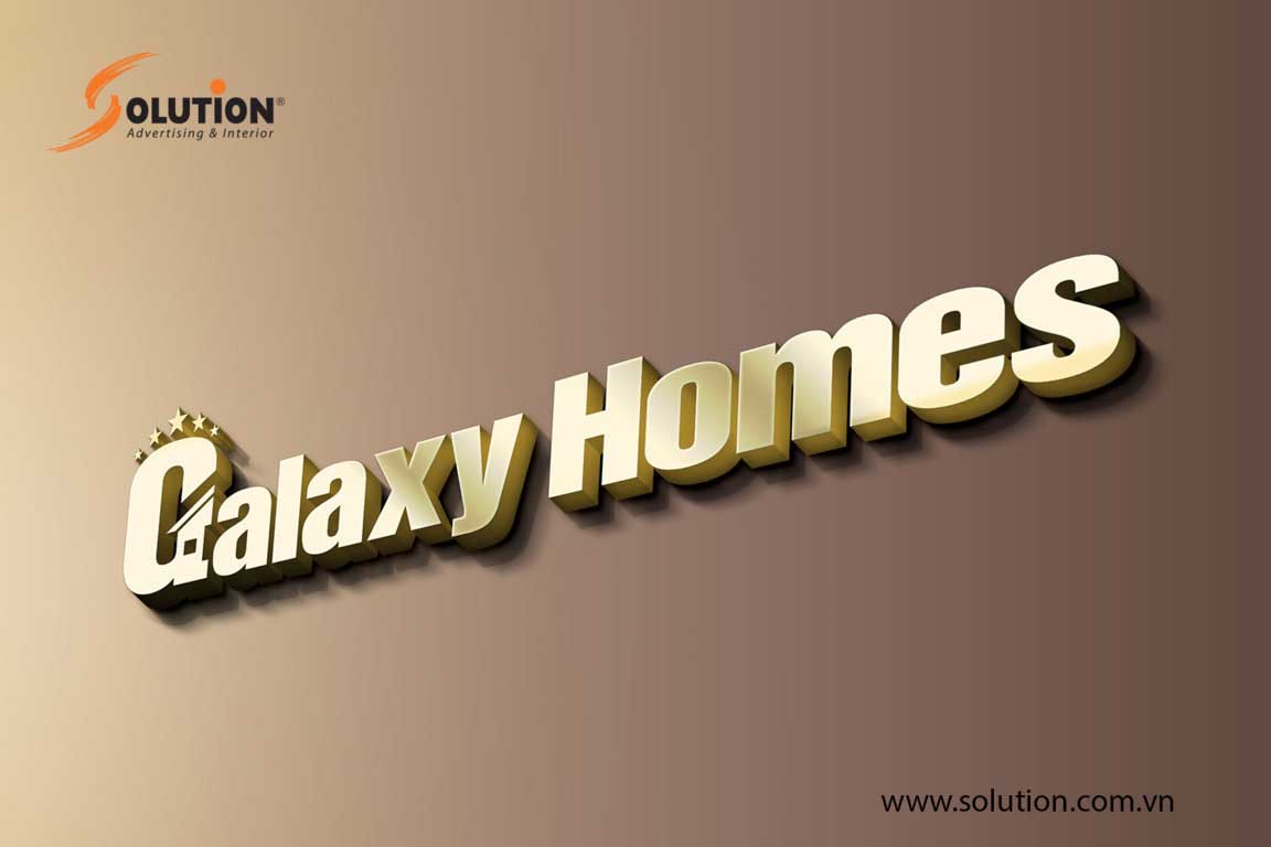 Thiết kế logo công ty bất động sản Galaxy Homes