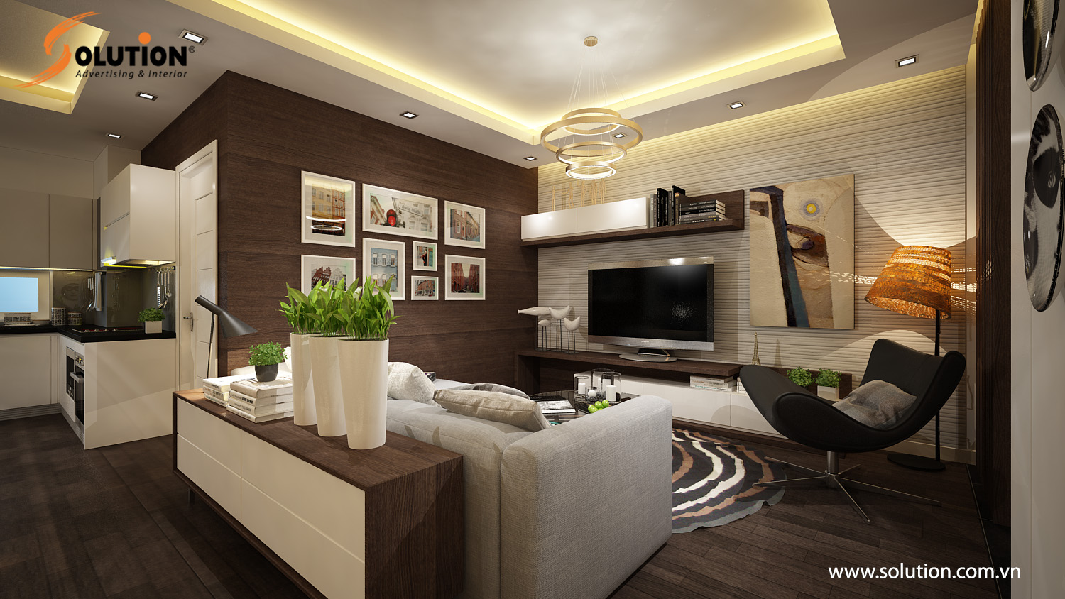 Thiết kế nội thất chung cư Thăng long 1