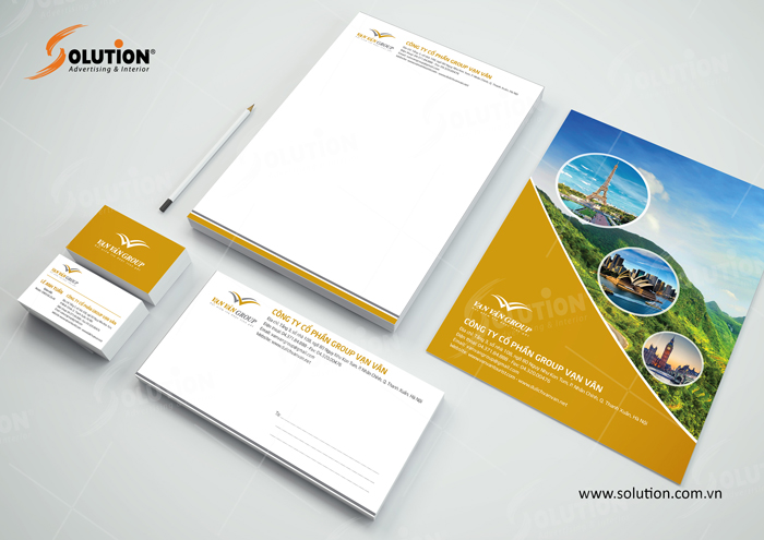 bộ nhận diện công ty du lịch 