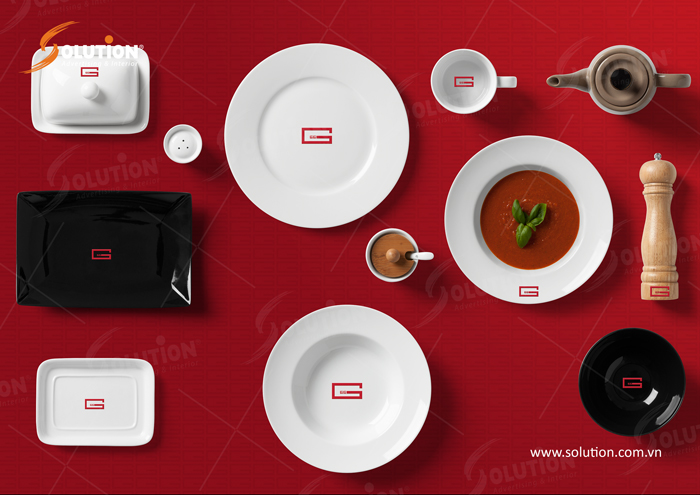 bộ nhận diện thương hiệu đồ dùng