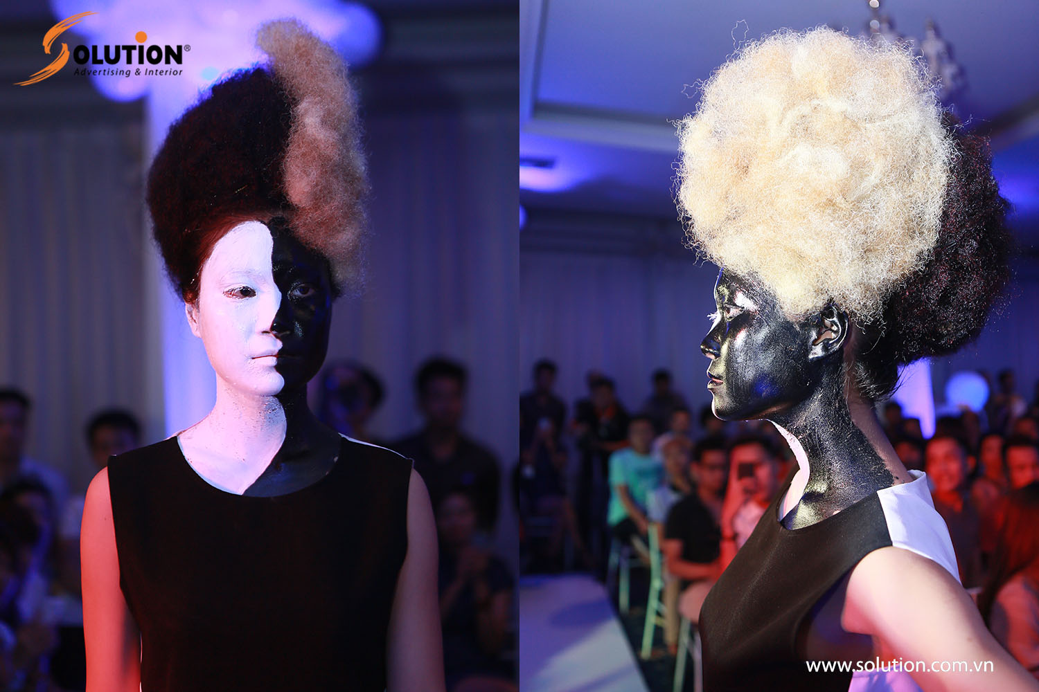 Ảnh người mẫu tóc tại “Lễ hội tóc Heaven Flying” mà Solution đã thực hiện