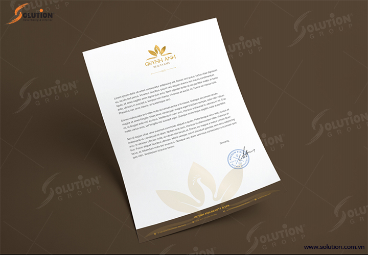 thiết kế bộ nhận diện thương hiệu dịch vụ spa cao cấp quỳnh anh Beaty & spa