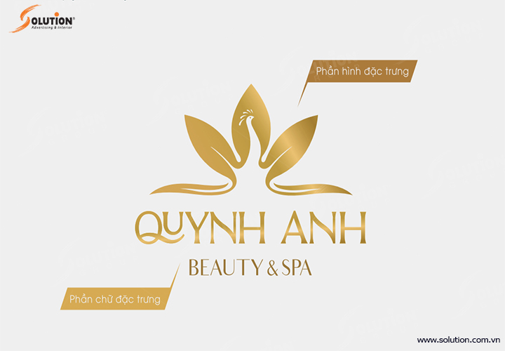 thiết kế bộ nhận diện thương hiệu dịch vụ spa cao cấp quỳnh anh Beaty & spa