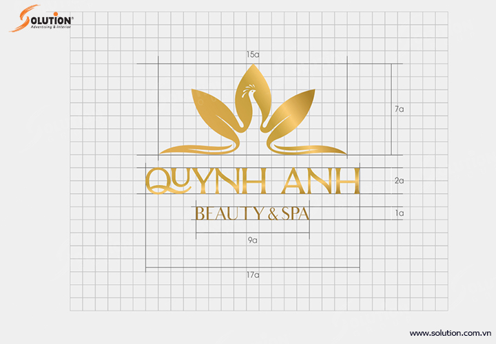 thiết kế bộ nhận diện thương hiệu dịch vụ spa cao cấp quỳnh anh Beaty & spa