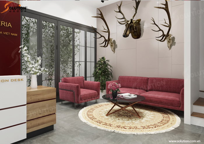 Thiet ke va thi cong noi that showroom