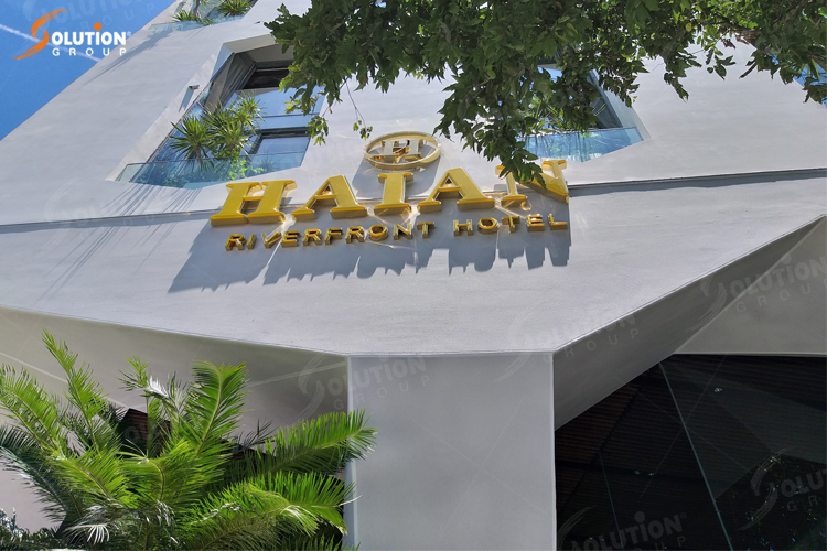 Logo tòa nhà khách sạn Hải An