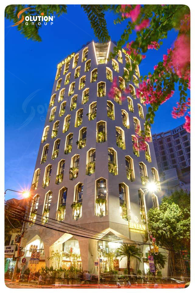 Logo tòa nhà khách sạn Hải An