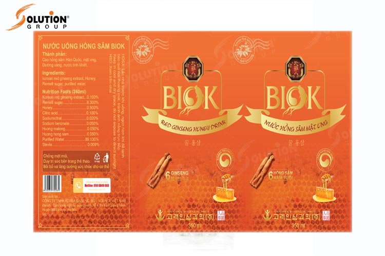 Bao bì hồng sâm mật ong Biok