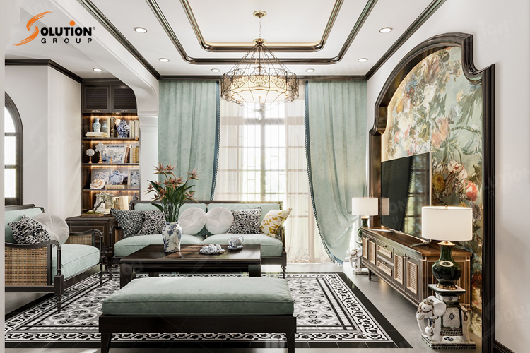 Thiết kế căn hộ phong cách Indochine