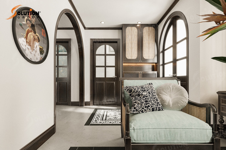 Thiết kế căn hộ phong cách Indochine đẹp