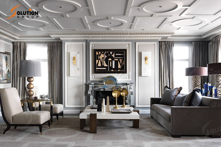 Phòng khách phong cách Luxury