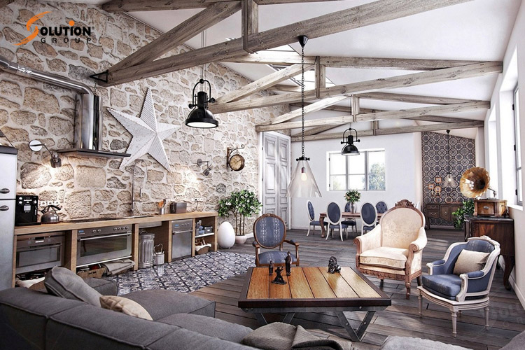 Phong cách Rustic cổ điển