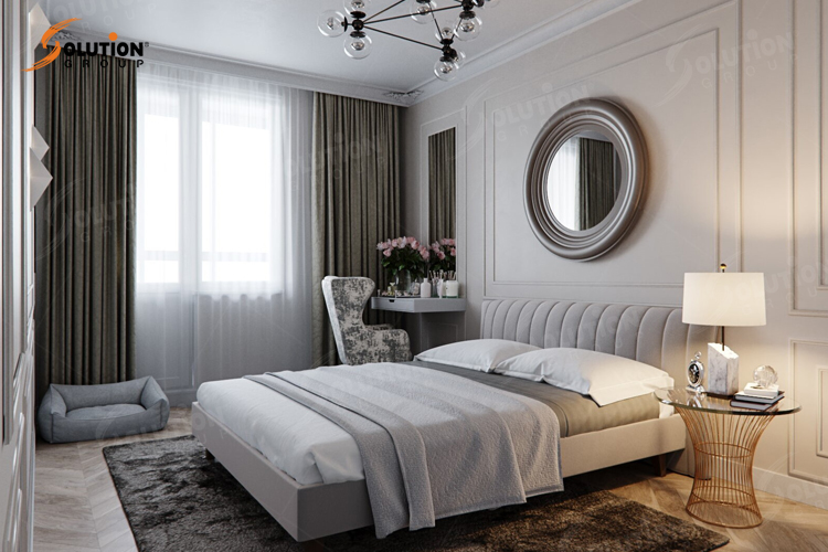 Phòng ngủ tân cổ điển đơn giản