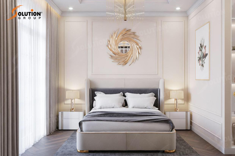 Phòng ngủ tân cổ điển nhỏ đẹp