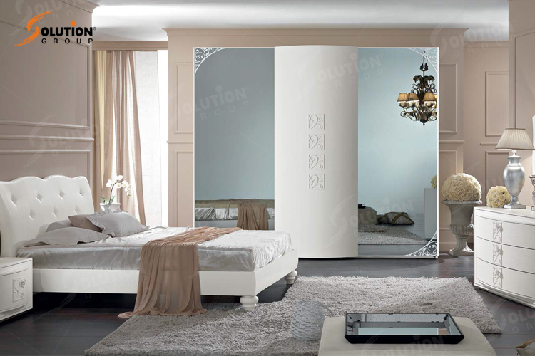 Phòng ngủ tân cổ điển màu hồng