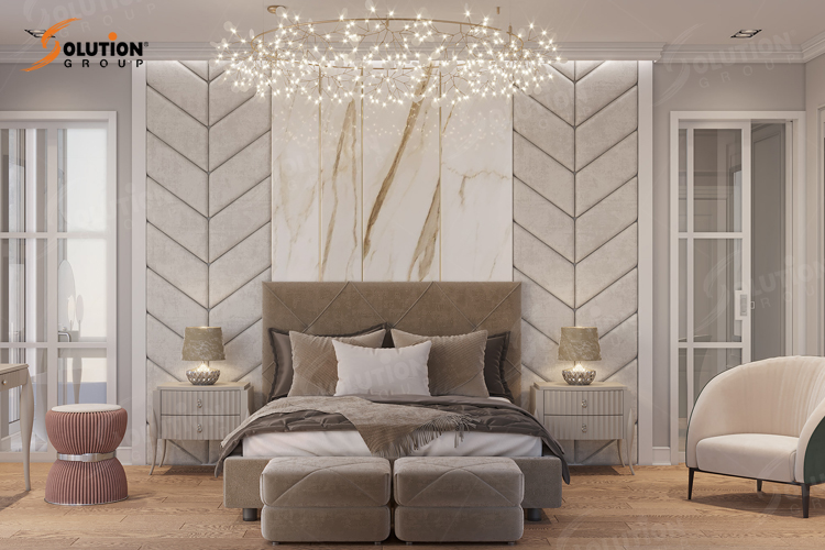 Phòng ngủ tân cổ điển đơn giản mà đẹp