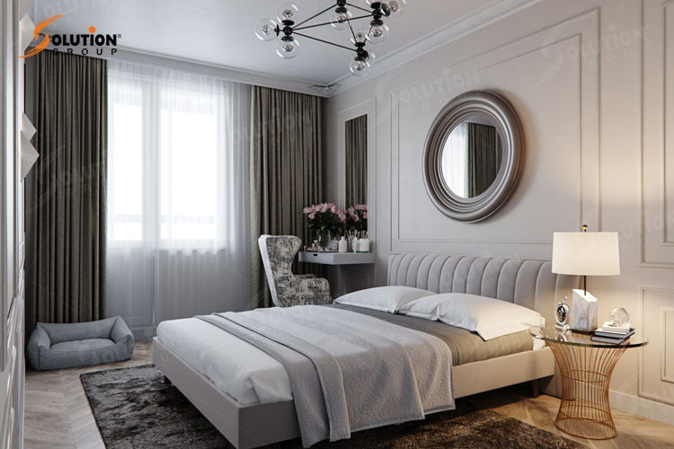 Mẫu thiết kế phòng ngủ tân cổ điển đơn giản đẹp