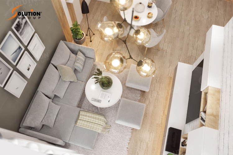 Thiết kế phòng khách chung cư