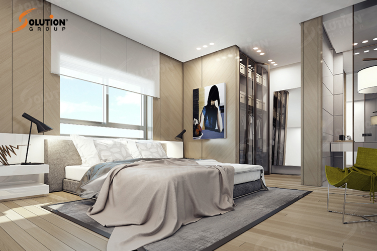 Phòng ngủ căn hộ Penthouse