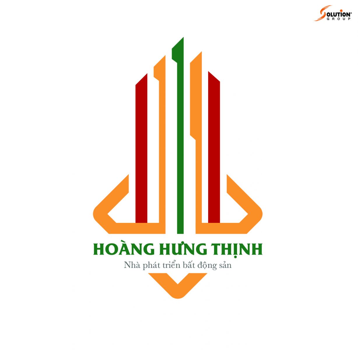 Thiết kế logo công ty bất động sản Hoàng Hưng Thịnh