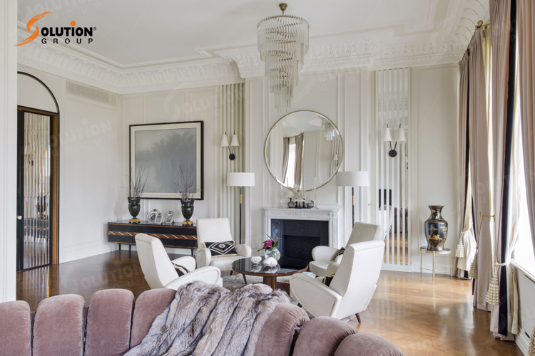 Màu sắc ánh sáng và họa tiết trang trí phong cách Art Deco