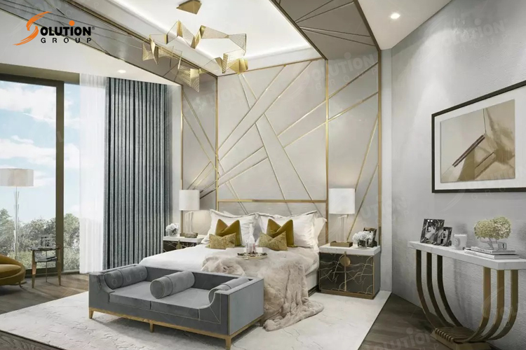 Thiết kế nội thất phòng ngủ phong cách Art Deco