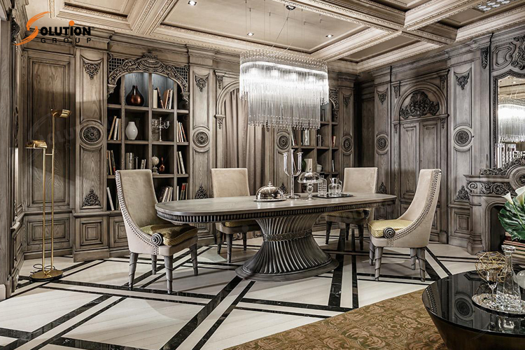 Thiết kế nội thất bếp Art Deco