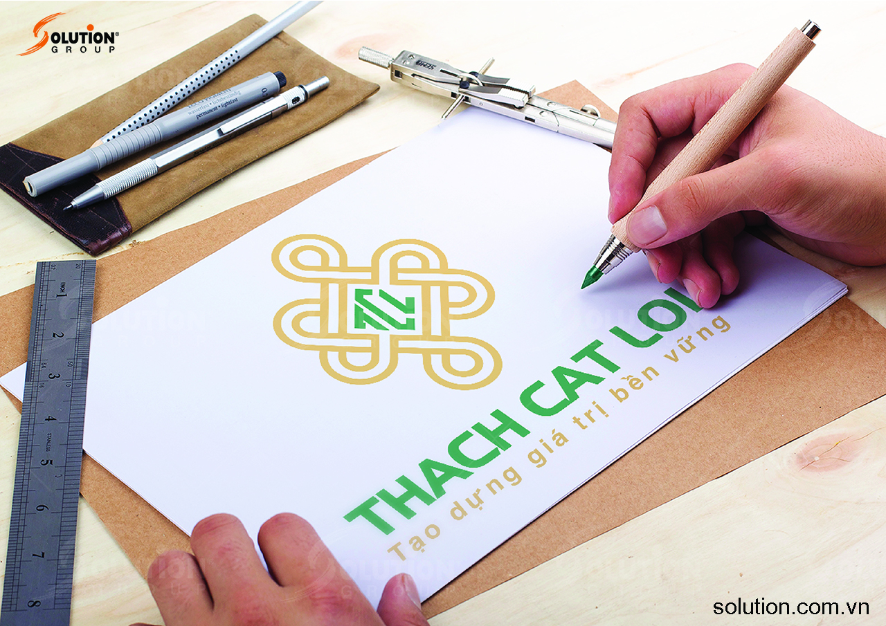 Thiết kế logo công ty bất động sản Thạch Cát Lợi